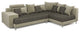 Hercules Gray Microfiber Two Piece Left Arm Sectional Sofa
