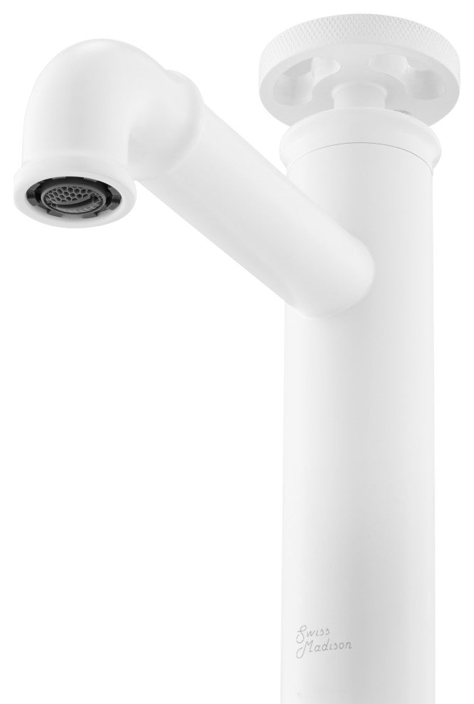 Avallon 7" Single Handle, Bathroom Faucet, Matte White