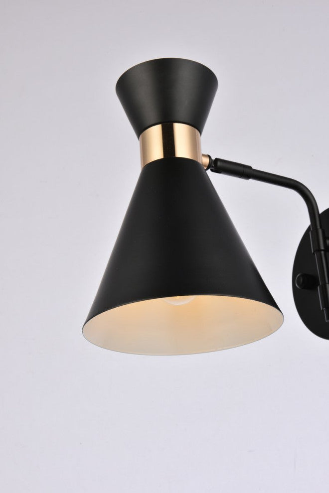 Harriet 6" Black Wall Sconce