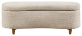 INK+IVY Bailey Boucle Flip Top Storage Bench, Taupe