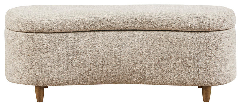 INK+IVY Bailey Boucle Flip Top Storage Bench, Taupe