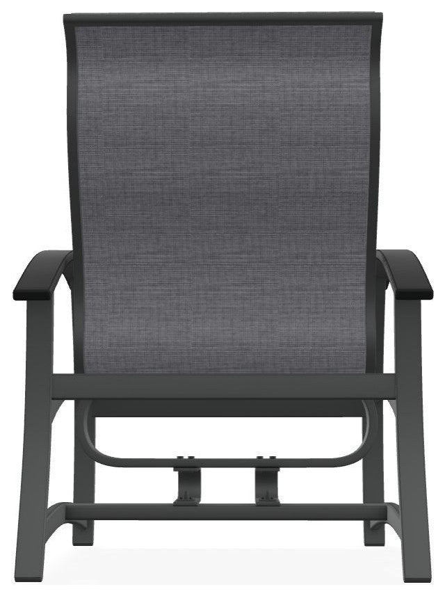 Belle Isle Sling Outdoor Hidden Motion Lounge Chair, Augustine Pewter/Graphite
