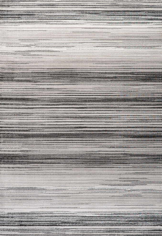 Austin Gradient Striped Gray/Black 3'x5' Area Rug