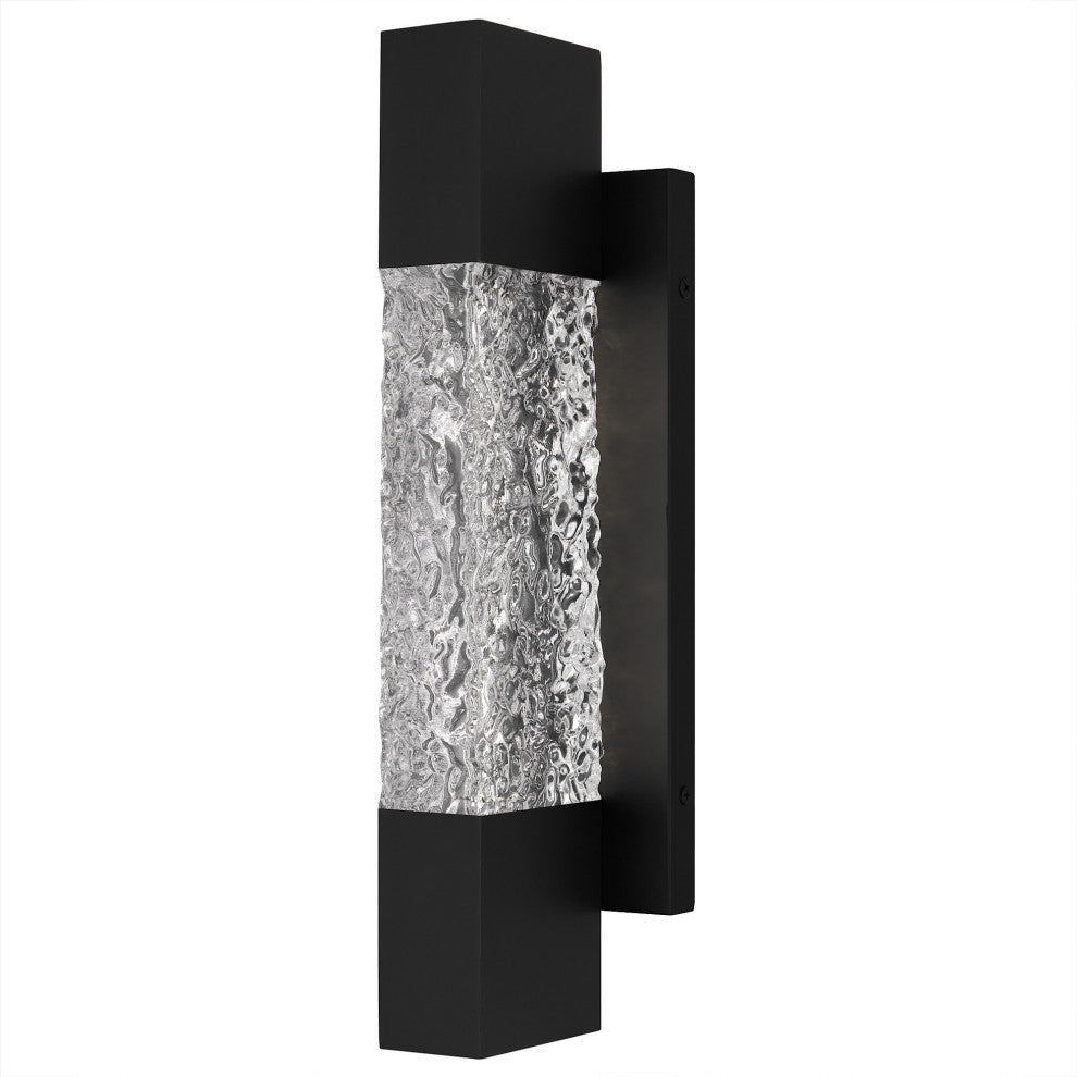 Quoizel SOL8404 Solace 16" Tall LED Outdoor Wall Sconce - Matte Black