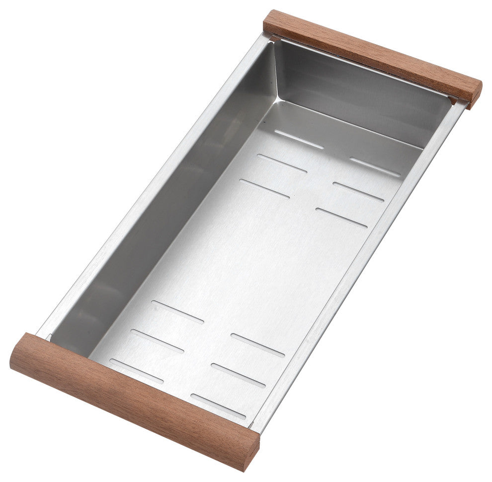 Workstation Top Mount/Drop-in Matte Stainless Steel Sink, Gold, 25x22x10