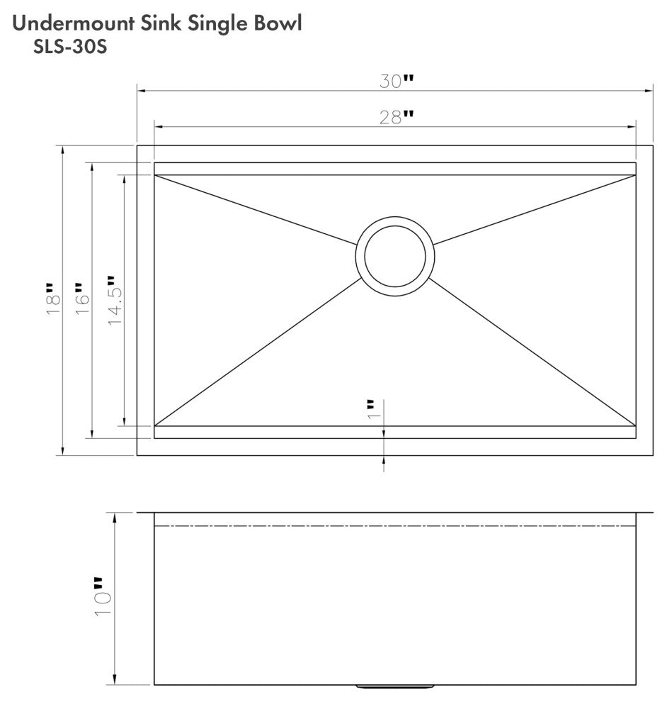 30" Garmisch Undermount Fingerprint Resistant Stainless Steel Kitchen Sink