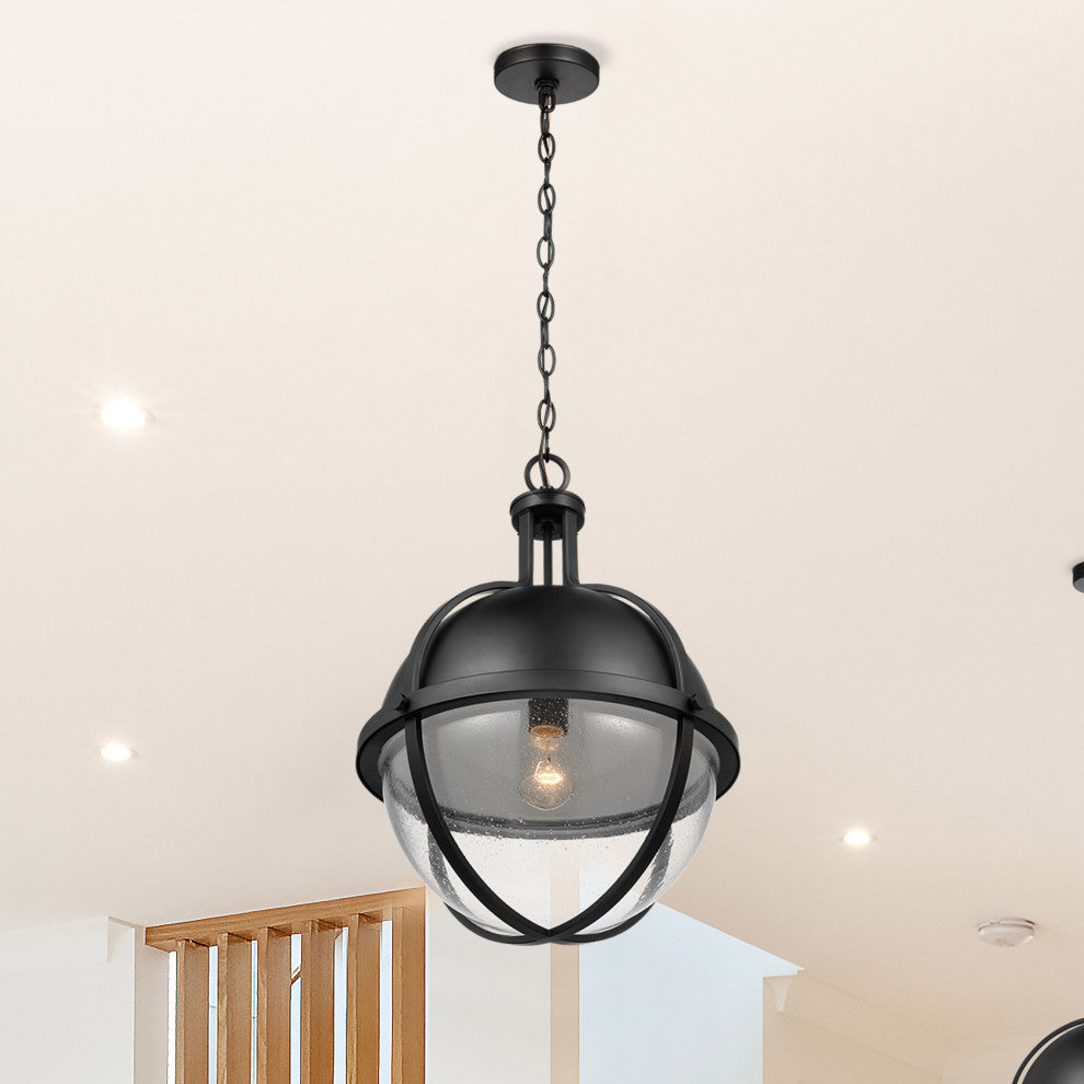 Lincoln Pendant - 1 Light - Matte Black
