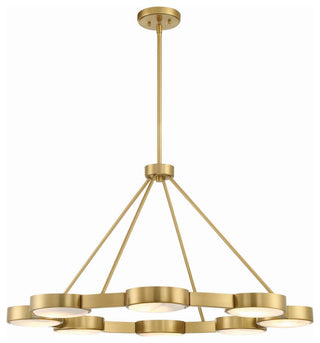 Orson 8-Light Chandelier, Modern Gold
