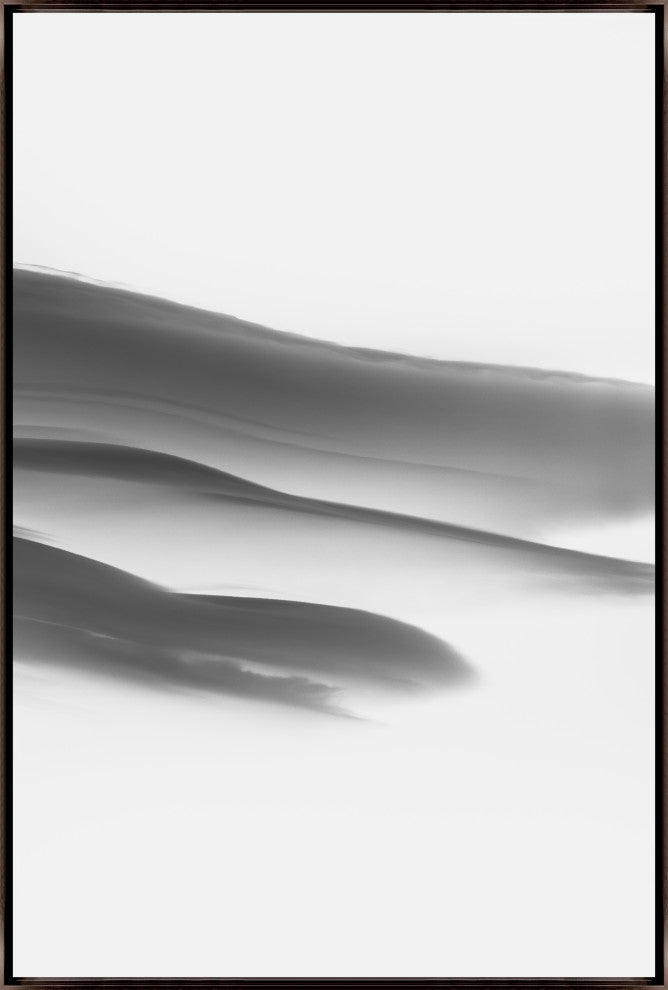 30x45 Lenticular Clouds XVIII, Framed Artwork, Espresso