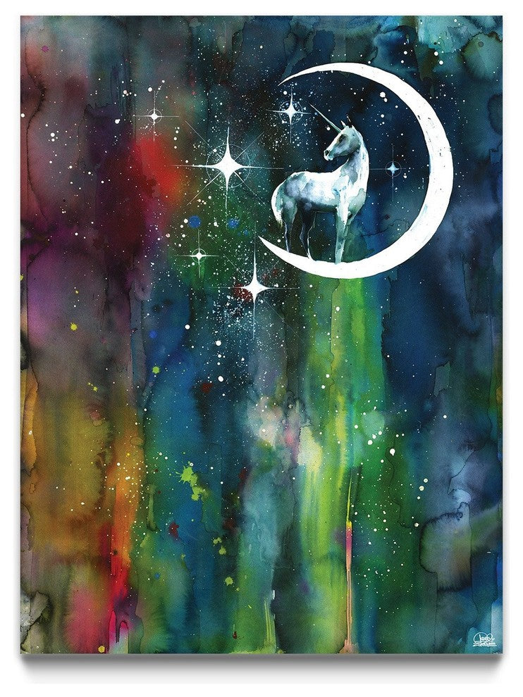 Unicorn Moon Fine Art Print by Lora Zombie, 24"x32"