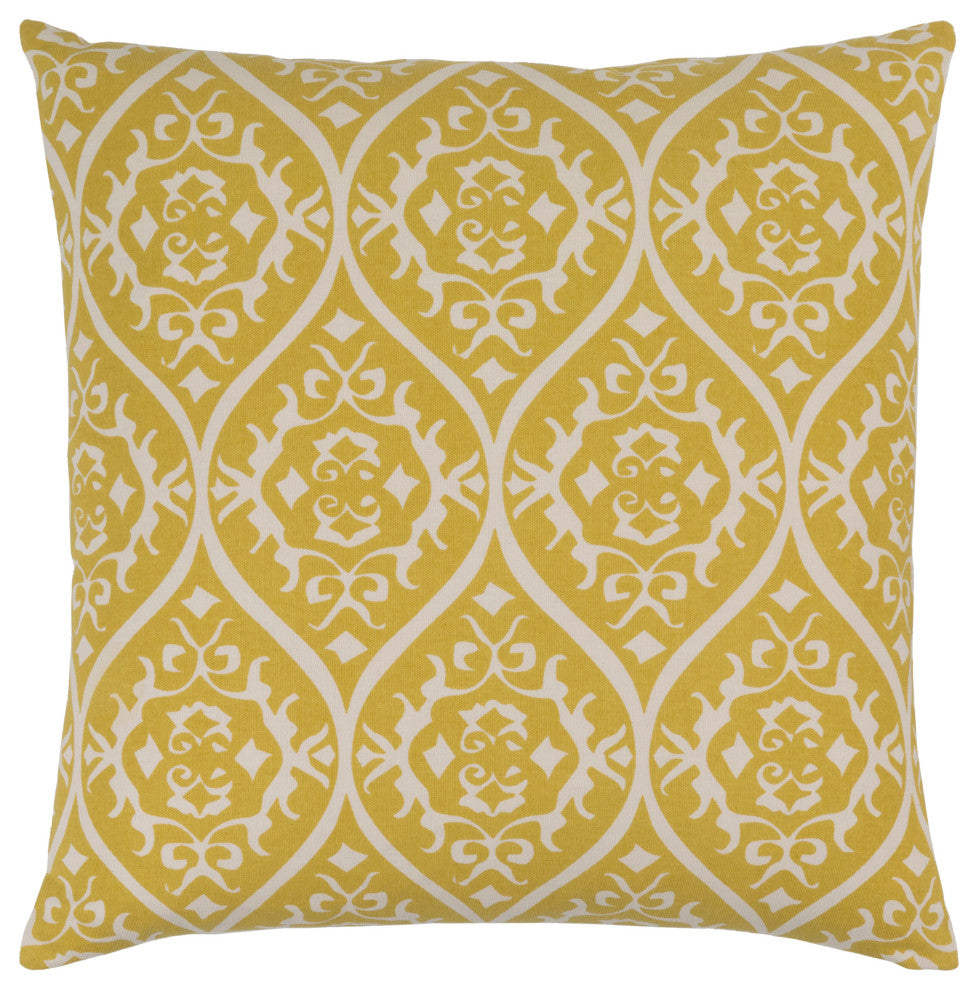 Surya Somerset SMS-004 20"x20" Pillow Cover, Ivory/Lime