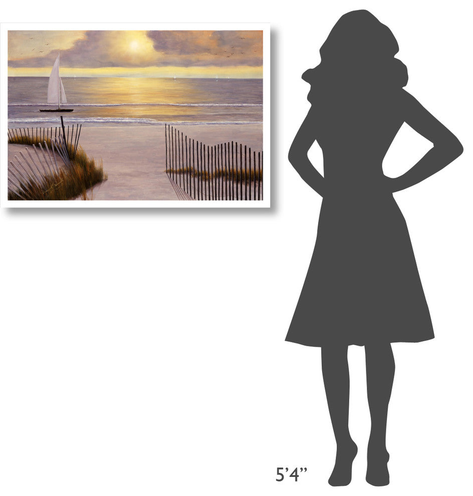 "When The Sun Goes Down" Digital Paper Print by Diane Romanello, 38"x26"