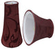 Aspen Creative 30249-2 Bell Chandelier Clip-On Lamp Shade Red 2-1/2" x 4" x 5"