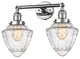Innovations 208-PC-G664-7-LED 2 Light Bath Vanity Light, Polished Chrome