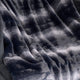 Plutus Black Graphite Furever Faux Fur Luxury Throw Blanket, Throw 36"W x 60"L