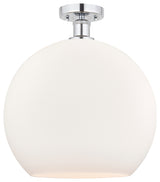 Innovations 616-1F-PC-G121-14 1 Light Semi-Flush Mount, Polished Chrome