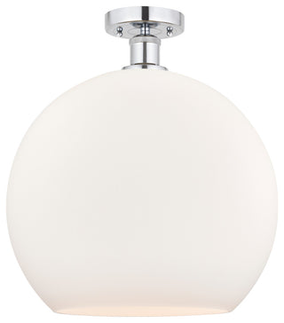 Innovations 616-1F-PC-G121-14 1 Light Semi-Flush Mount, Polished Chrome