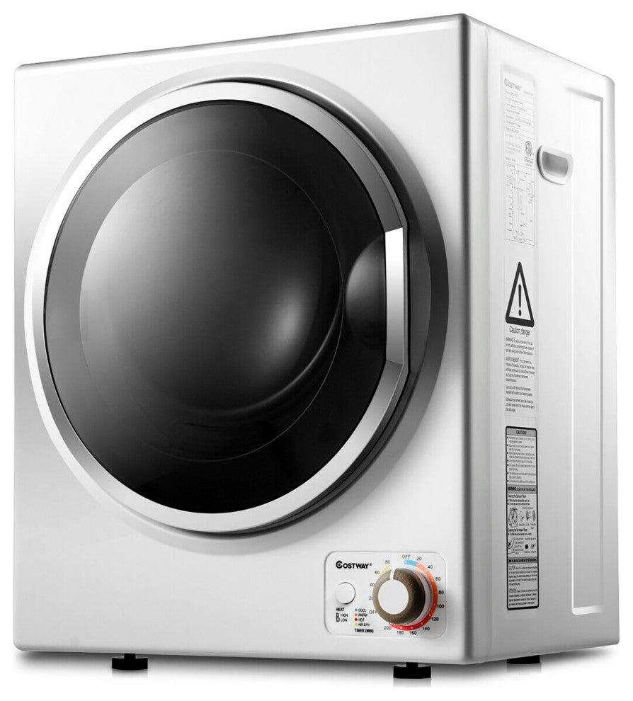Costway Electric Tumble Cloth Dryer Stainless Steel Wall Mounted 1.5 cu .ft.