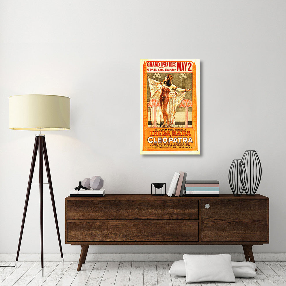 "Theda Bara, Cleopatra Poster" Canvas by Hollywood Photo Archive, 25x40"