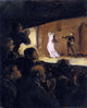 Honore Daumier At the Theater, 20"x25" Wall Decal