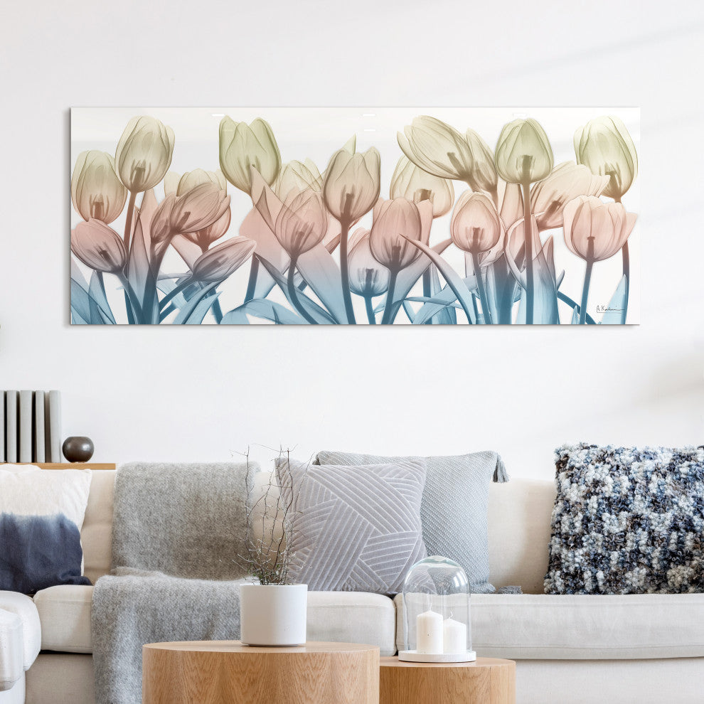 "Spring Blooms" Frameless Free Floating Panel Graphic Wall Art, 24"x63"