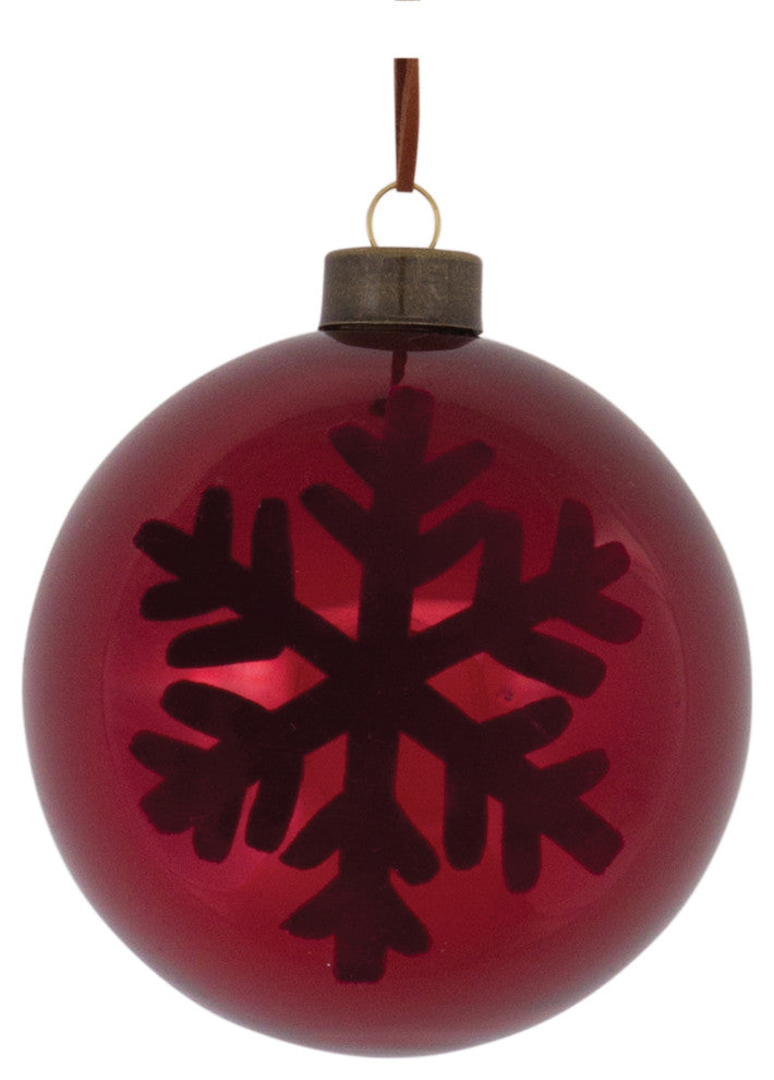 Snowflake Ball Ornament, 6-Piece Set