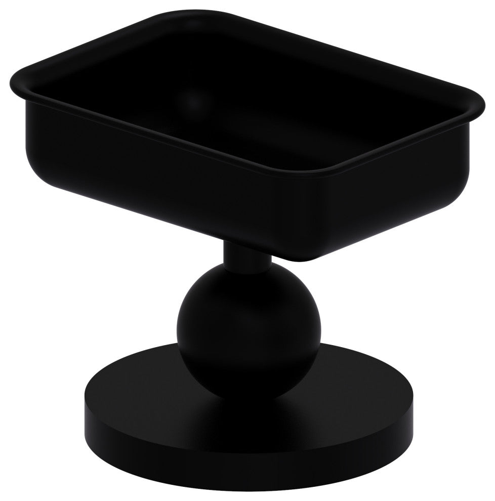 Vanity Top Soap Dish, Matte Black
