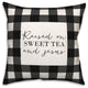 Raised on Sweet Tea and Jesus 18x18 Spun Poly Pillow
