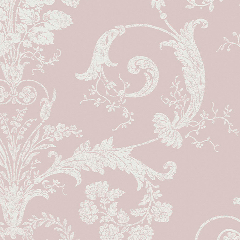Laura Ashley Josette Wallpaper, Amethyst