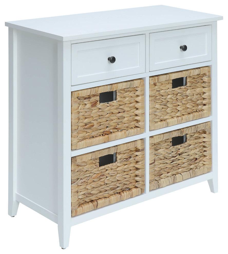 Flavius 6-Drawer Accent Chest, White