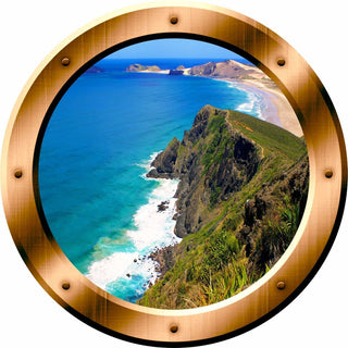 VWAQ, Ocean View Wall Stickers, 14" Diameter
