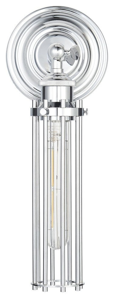 Vitteri Bathroom Vanity Light With LED Bulb, Chrome