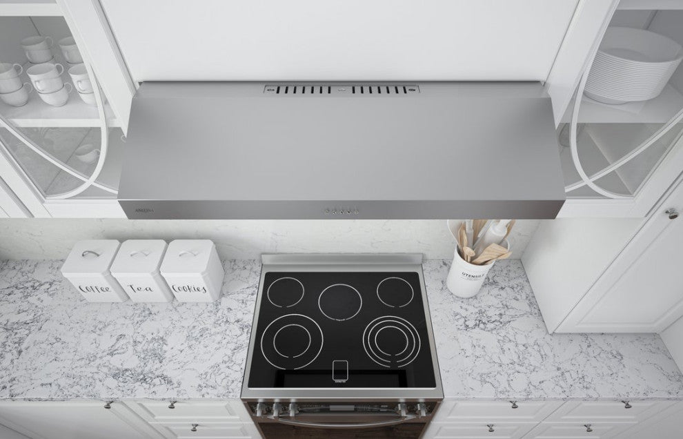 Slim S3D 30" 325 CFM Non-vented Stainless Steel Under Cabinet Range Hood