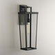 Tryon One-Light Black New Traditional Outdoor Wall Lantern, 9.5x7x24"
