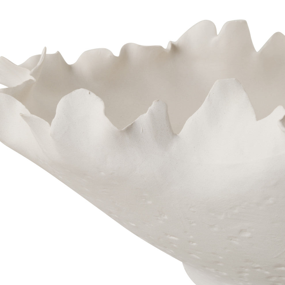 Uttermost Blossom Short Off-white Bowl