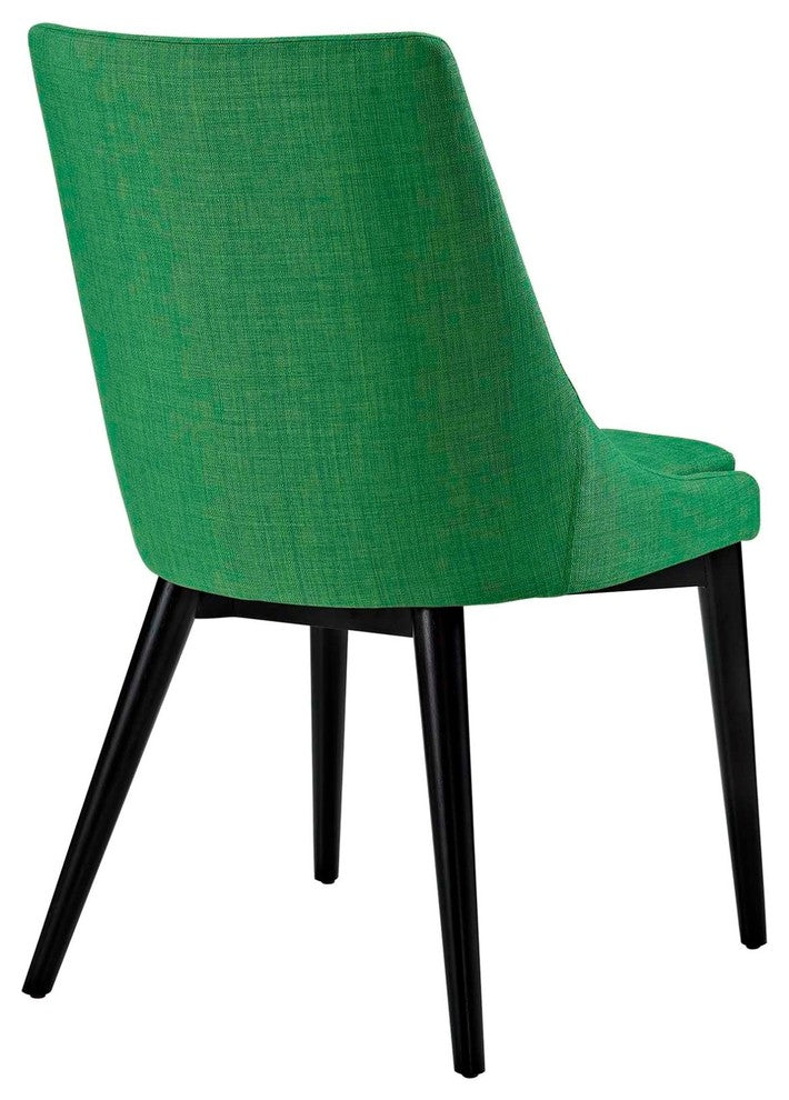 Modern Contemporary Urban Design Kitchen Room Dining Side Chair, Green, Fabric