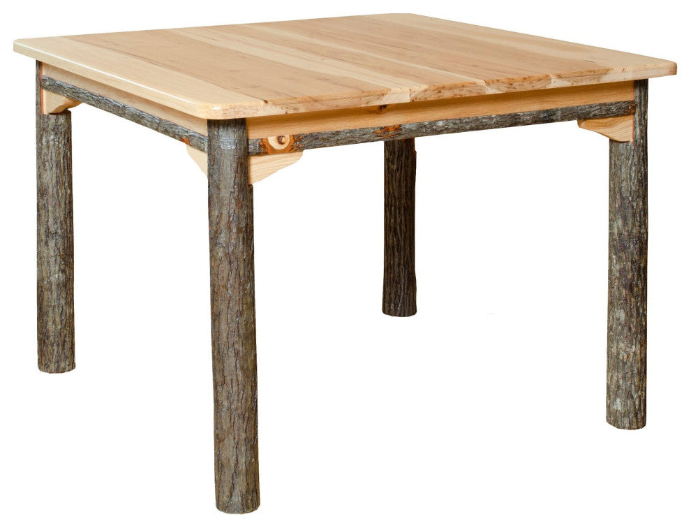 Hickory Log Table, Hickory & Oak, 48 Inch