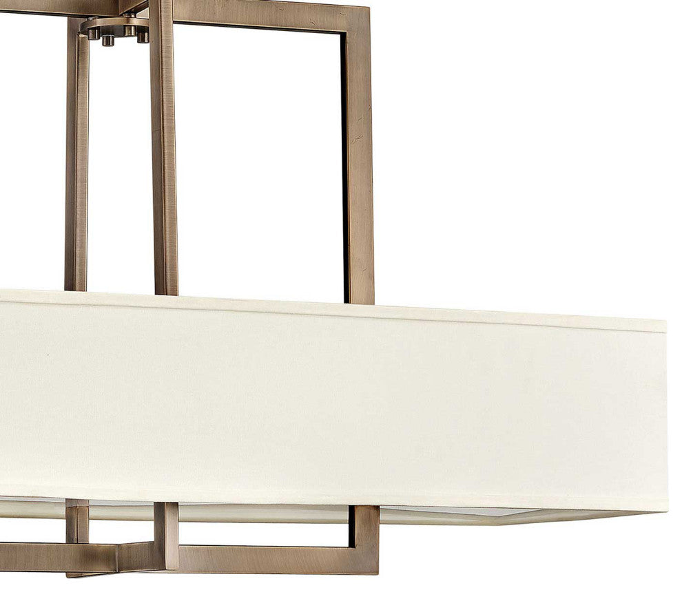 Hinkley Hampton Medium Four Light Linear, Brushed Bronze