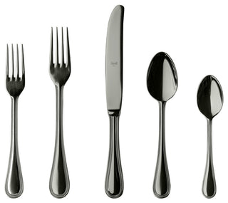 Perla Flatware Set, Black Gold, 20 Pcs.