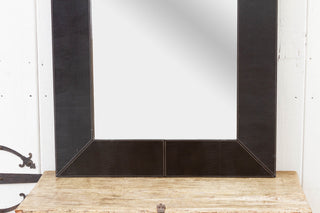 Tall Thai Embossed Leather Mirror