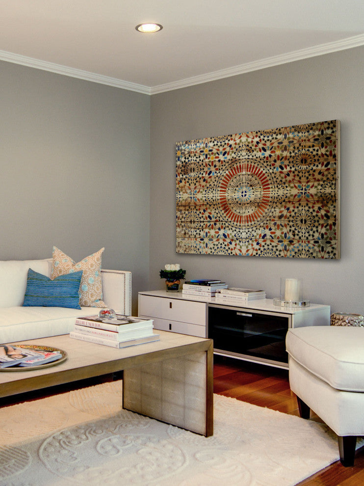 "Kortoba" UV Ink Print on Natural Pine Wood, 60"x40"