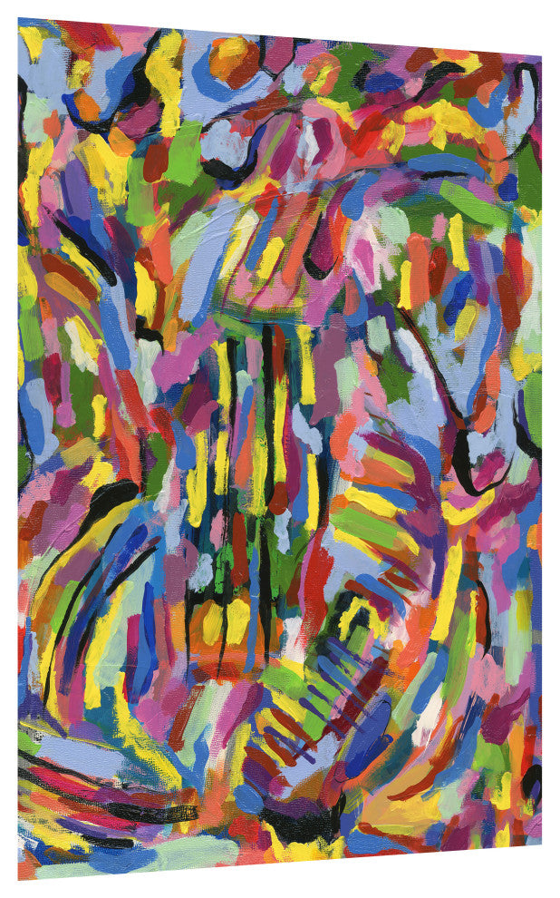"Rules of the Rainbow II" Frameless Free Floating Tempered Glass Panel Wall Art