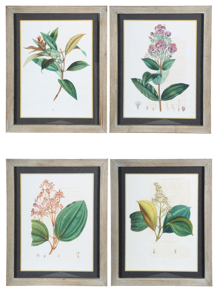 UTC57837-AST Wood Wall Art Painted White