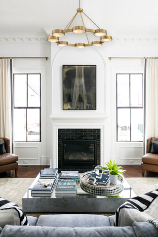 Orson 8 Light Modern Gold Chandelier