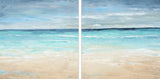 Blue Coast Diptych, 36"x18"