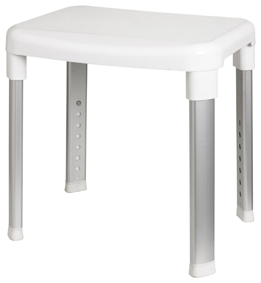 Cappadocia Height Adjustable Shower Seat for Elderly and Pregnant Women (White)