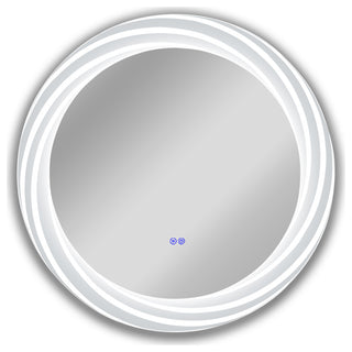 Luminosity Back Lit Round Touchscreen Led Mirror 30" Wide