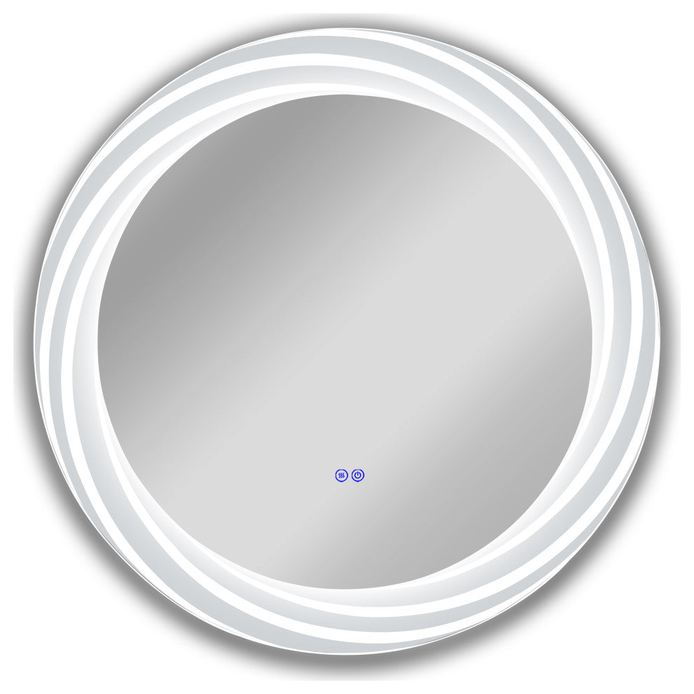 Luminosity Back Lit Round Touchscreen Led Mirror 30" Wide