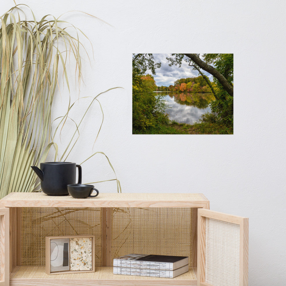 Lost in Autumn Color Landscape Photo, Rural Unframed Wall Art Print, 16" X 20"