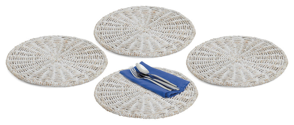 Whitewash Charger, Set of 4